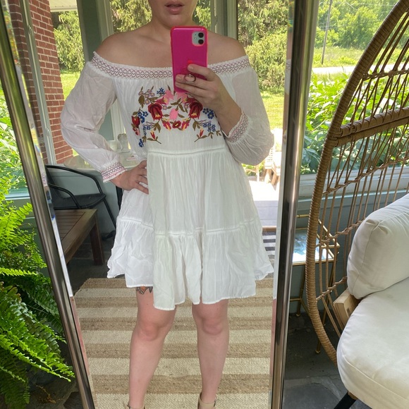 Free People Embroidered Mini Dress - Picture 3 of 5